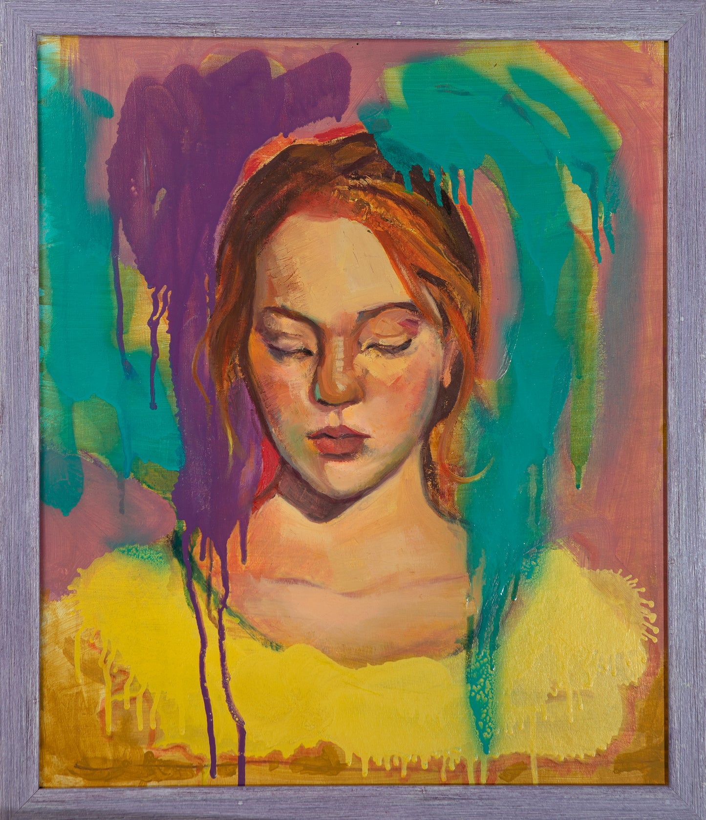 ''Aura'',Size-30x40,Medium-oil on cardboard,2020