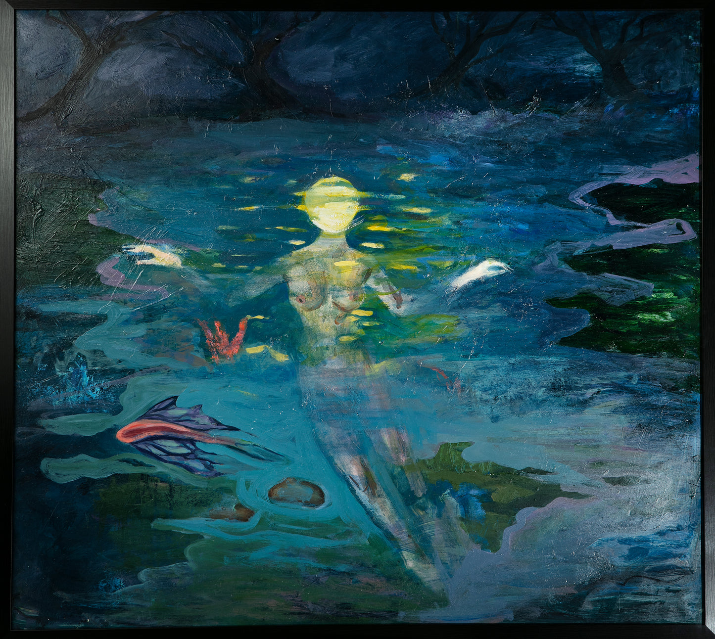 ''Suigetsu'',Size-80x70,Medium-oil on cardboard,2023