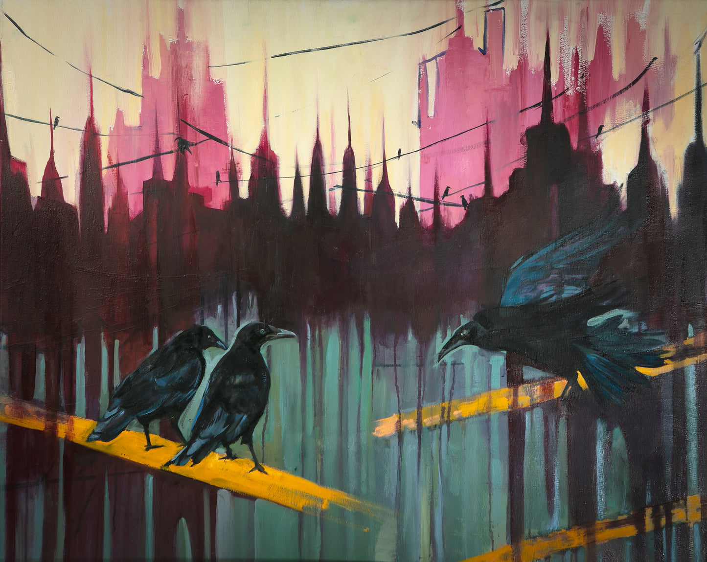 ''Utopia'',Size-90x75, Medium-oil on canvas, 2021