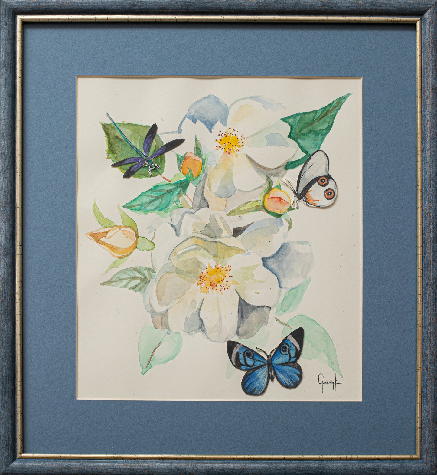 "Butterfly" series, Size-33x30, Medium-paper, mixed technique 2024