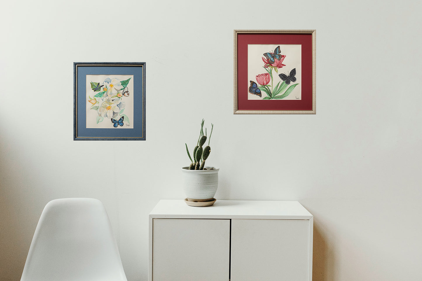 "Butterfly" series, Size-35x33.5, Medium-paper, mixed technique 2024